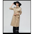 Nouvelles femmes décontractées longues trench-coat